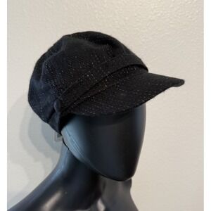 BIG BUDDA Women's Soft Baseball Black Hat W/ Silver Accent & Button NWT